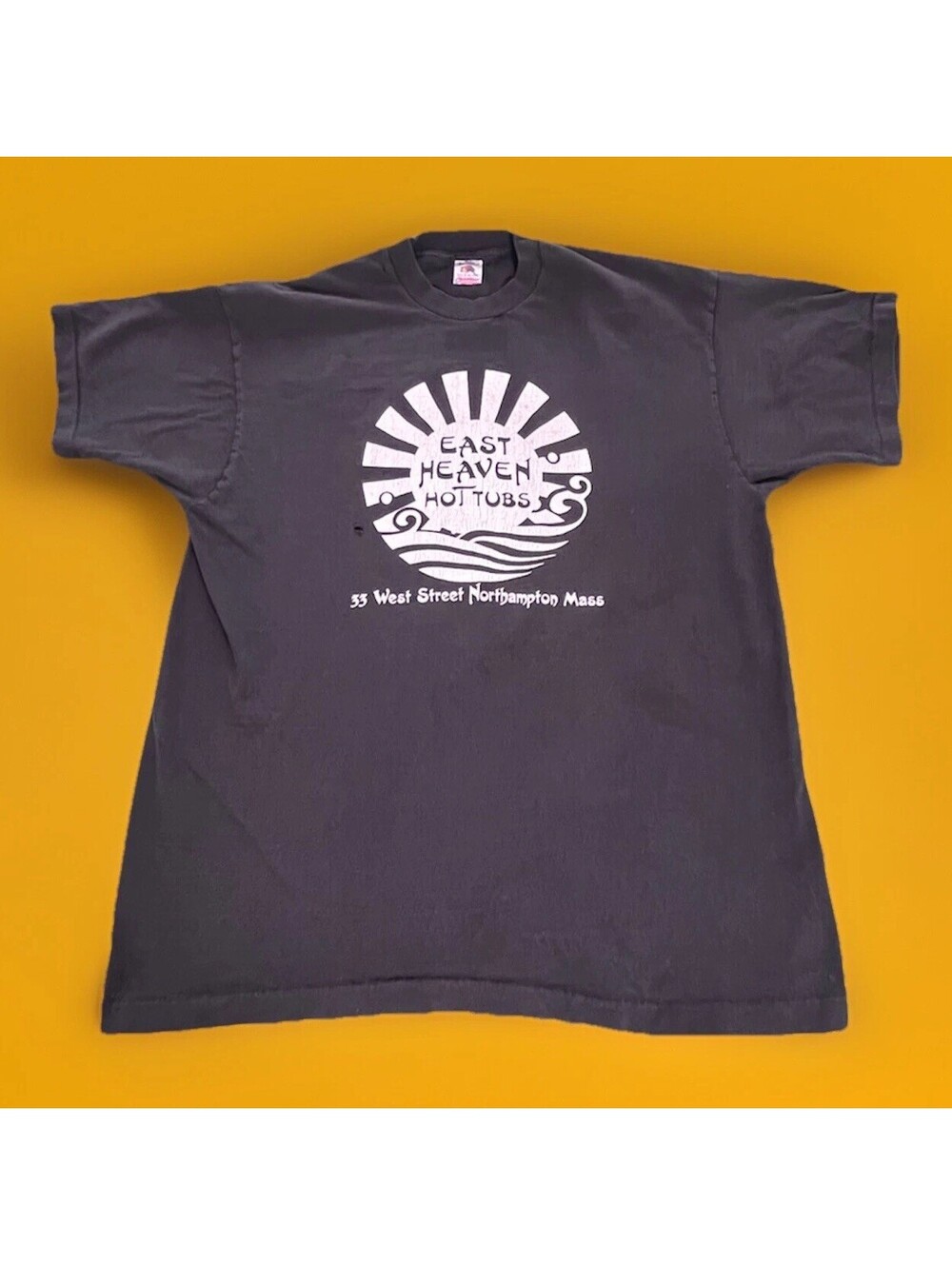 True Vintage Single Stitch Hot Tub Heaven Graphic T-Shirt XL Double Sided